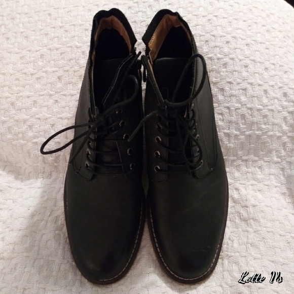 Harrison Myles Lace/Zip Up Boots sz 10.5 - Picture 2 of 7